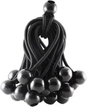 Ball Bungee Cords 4 Inch Bungee Cord with Balls, 25PCS Canopy Tarp Tie Down Cord (4 Inch)