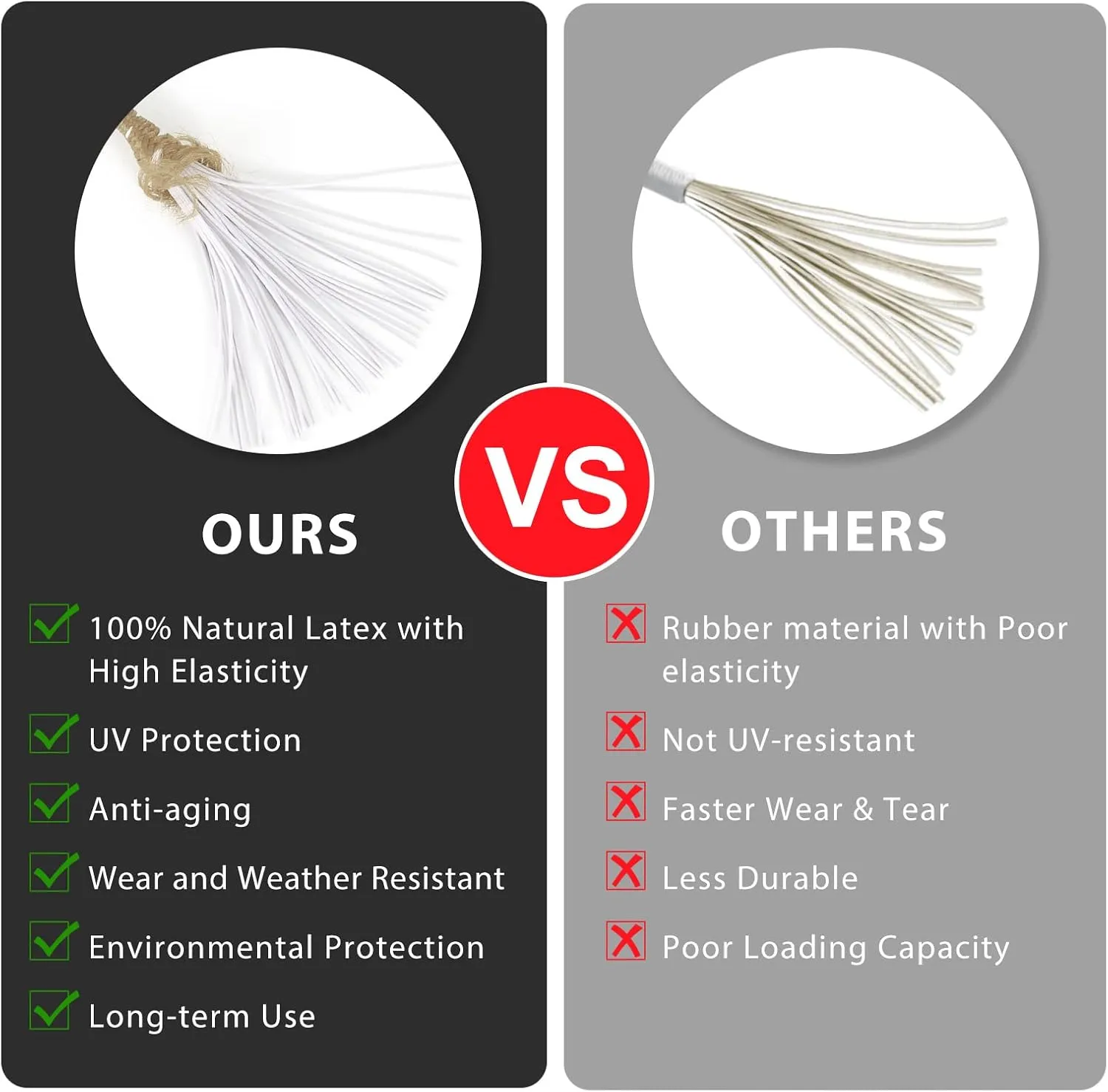 Ball Bungee Cords for Canopy 12 inch,50 pcs Tarp Bungee Tie Ball Cords for Canopy, Camping Tarp, Shelter,Cargo,Tent Poles UV Resistant