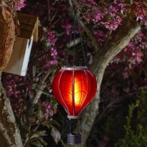 Balloon Solar Garden Lantern Decoration Orange LED - 44cm by Smart Solar