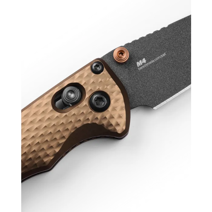 Benchmade 290BK-1 Full Immunity Black CPM-M4 Dark Earth Handle 2.49'' Plain Edge Pocket Knife