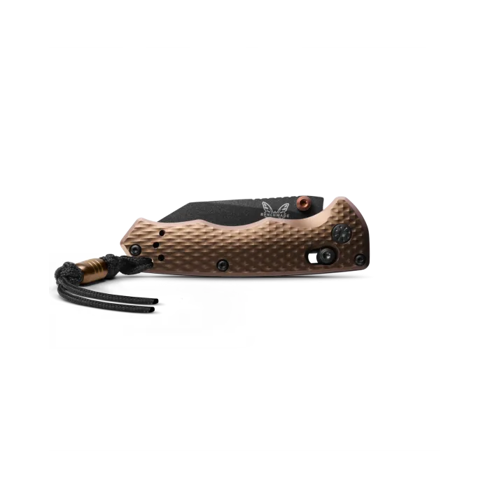 Benchmade 290BK-1 Full Immunity Black CPM-M4 Dark Earth Handle 2.49'' Plain Edge Pocket Knife