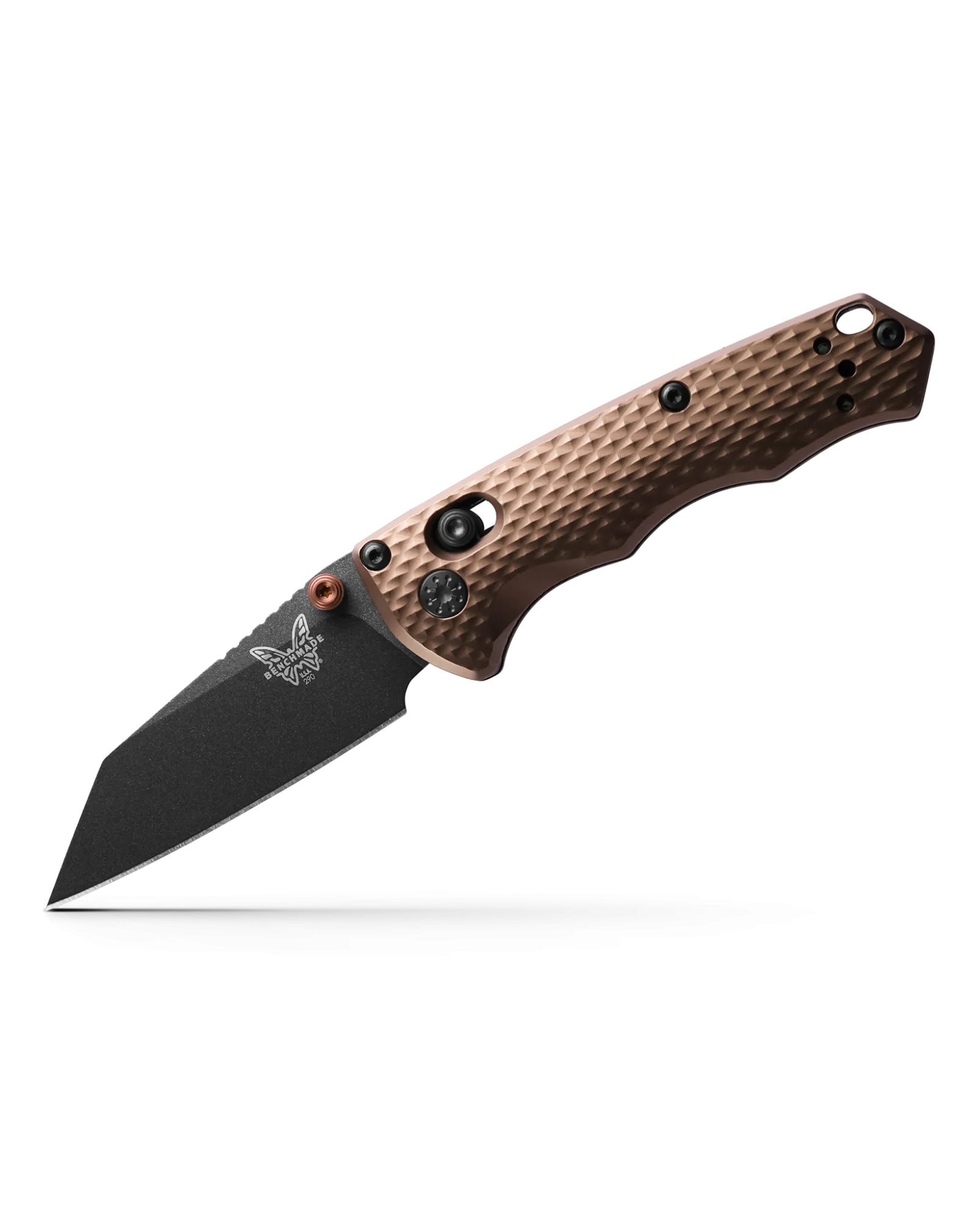 Benchmade 290BK-1 Full Immunity Black CPM-M4 Dark Earth Handle 2.49'' Plain Edge Pocket Knife