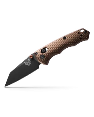 Benchmade 290BK-1 Full Immunity Black CPM-M4 Dark Earth Handle 2.49'' Plain Edge Pocket Knife
