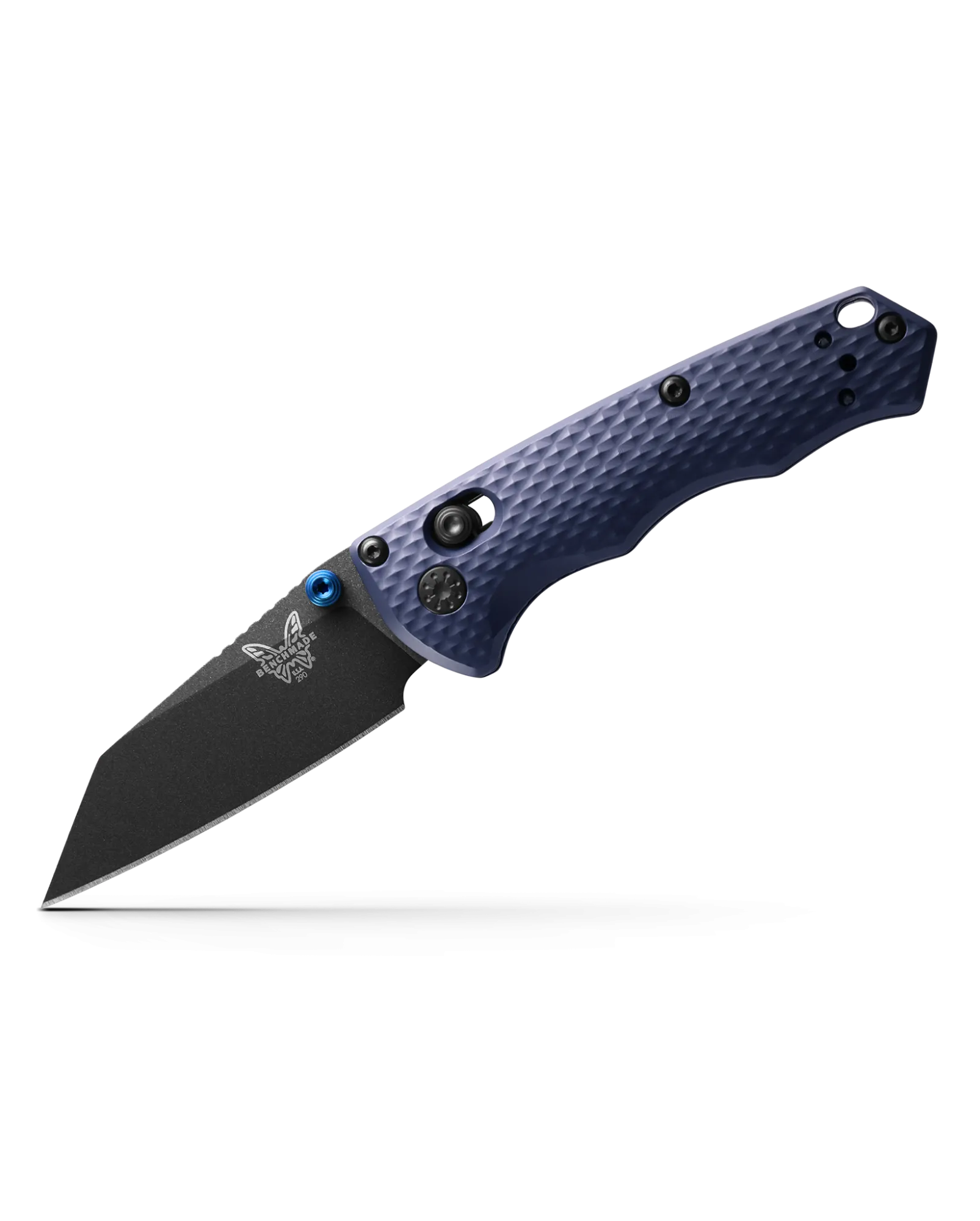 Benchmade 290BK Full Immunity Black CPM-M4 Crater Blue Handle 2.49'' Plain Edge Pocket Knife