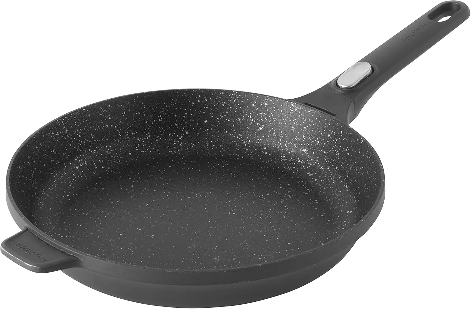 Berghoff GEM Non-Stick Cast Aluminum Frying Pan 11" 2.5 qt. Stay-Cool Detachable Handle Ferno-Green PFOA-Free Induction Cooktop Fast Heating Oven Safe