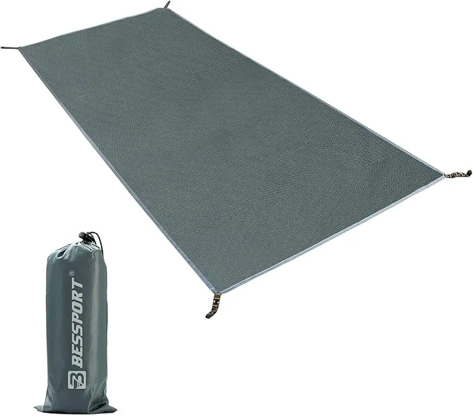 Bessport Tent Footprint for 1-2-3-4 Person Tent Waterproof Camping Tarp with Drawstring Carrying Bag for Picnic, Hiking and Other Outdoor Activities