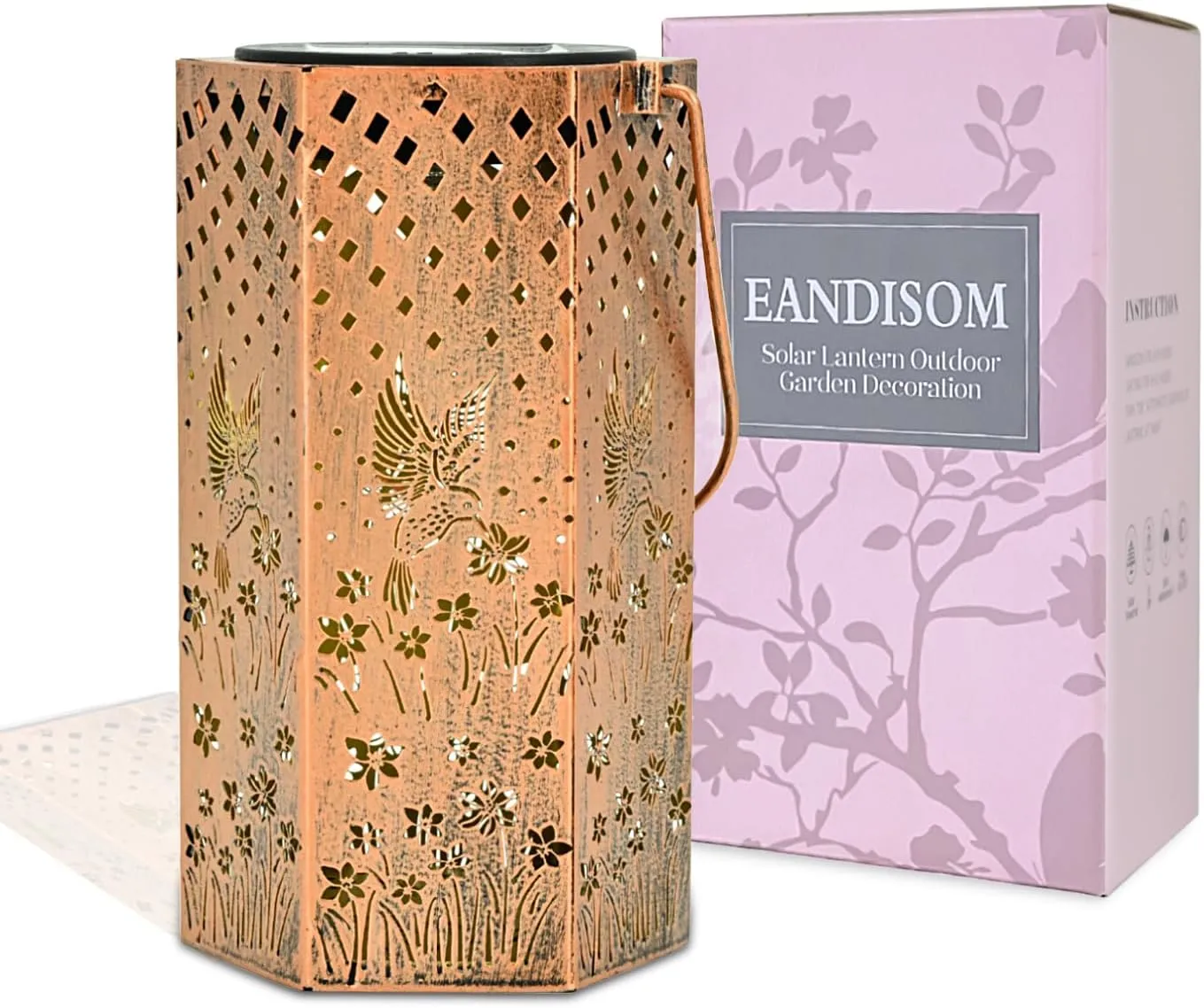 Birthday Gifts for Women Hummingbird Solar Lights Outdoor - Fathers Day Gifts from Daughter Solar Lanterns Outdoor Waterproof Garden Decoration for Outside, Outdoor, Patio, Yard, Lawn