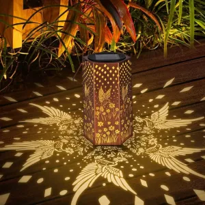 Birthday Gifts for Women Hummingbird Solar Lights Outdoor - Fathers Day Gifts from Daughter Solar Lanterns Outdoor Waterproof Garden Decoration for Outside, Outdoor, Patio, Yard, Lawn