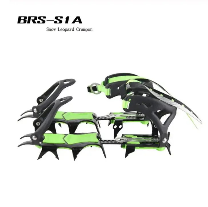 BRS 14 Teeth Ultralight Crampons – Non-Slip Ice Gripper for Hiking and Climbing