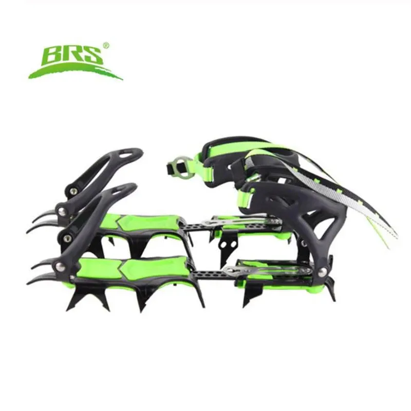 BRS 14 Teeth Ultralight Crampons – Non-Slip Ice Gripper for Hiking and Climbing