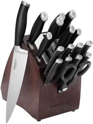 Calphalon Contemporary SharpIN Self-Sharpening Knife Set, 18 CT, Steel