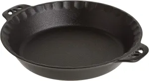 Camp Chef Cast Iron Pie Pan - True-Seasoned Cast Iron Pie Dish for Cooking & Camping Accessories - 10"