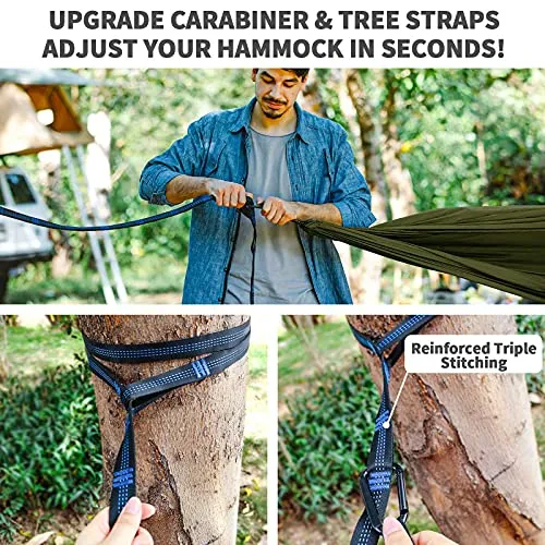 Camping Hammock-Hammocks w/ Mosquito Net Tent & Rain Fly Tarp