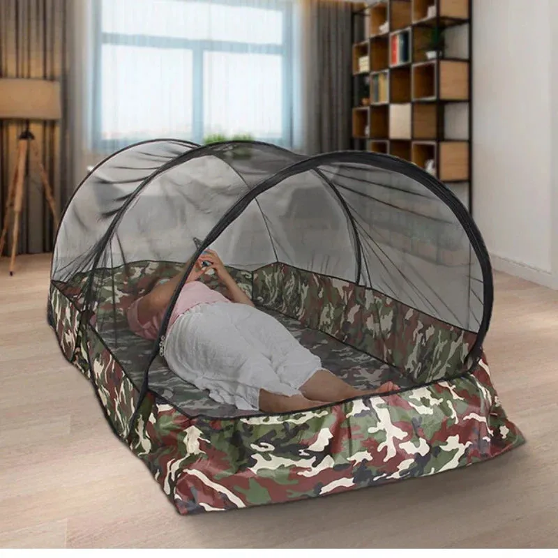 Camping Mosquito Net Tarp Tents Waterproof Travel Folding Portable for Trips Outdoor Garden Single-door Dormitory Anti-mosquito.