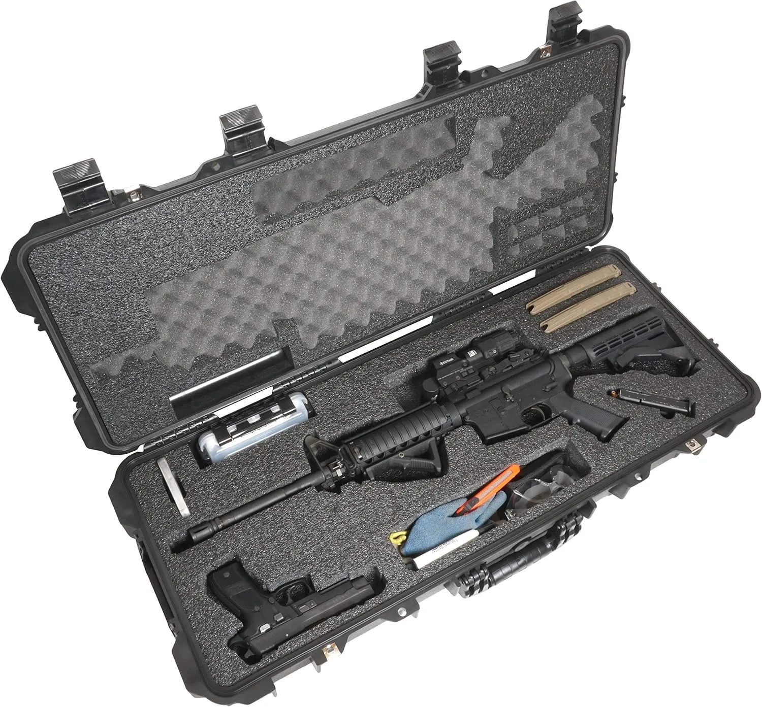 Case Club 5.56|.223 Waterproof Rifle Case with Included Silica Gel to Help Prevent Rust & Small Waterproof Box (Gen 2)