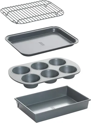 Chicago Metallic Professional 4-Piece Non-Stick Toaster Oven Set