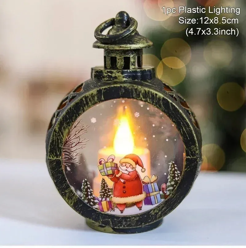 Christmas snow globe lantern|Lighted Christmas Snow Globe Lantern Battery Operated LED