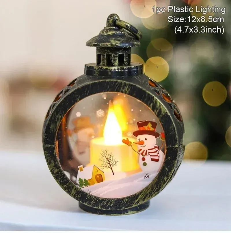 Christmas snow globe lantern|Lighted Christmas Snow Globe Lantern Battery Operated LED