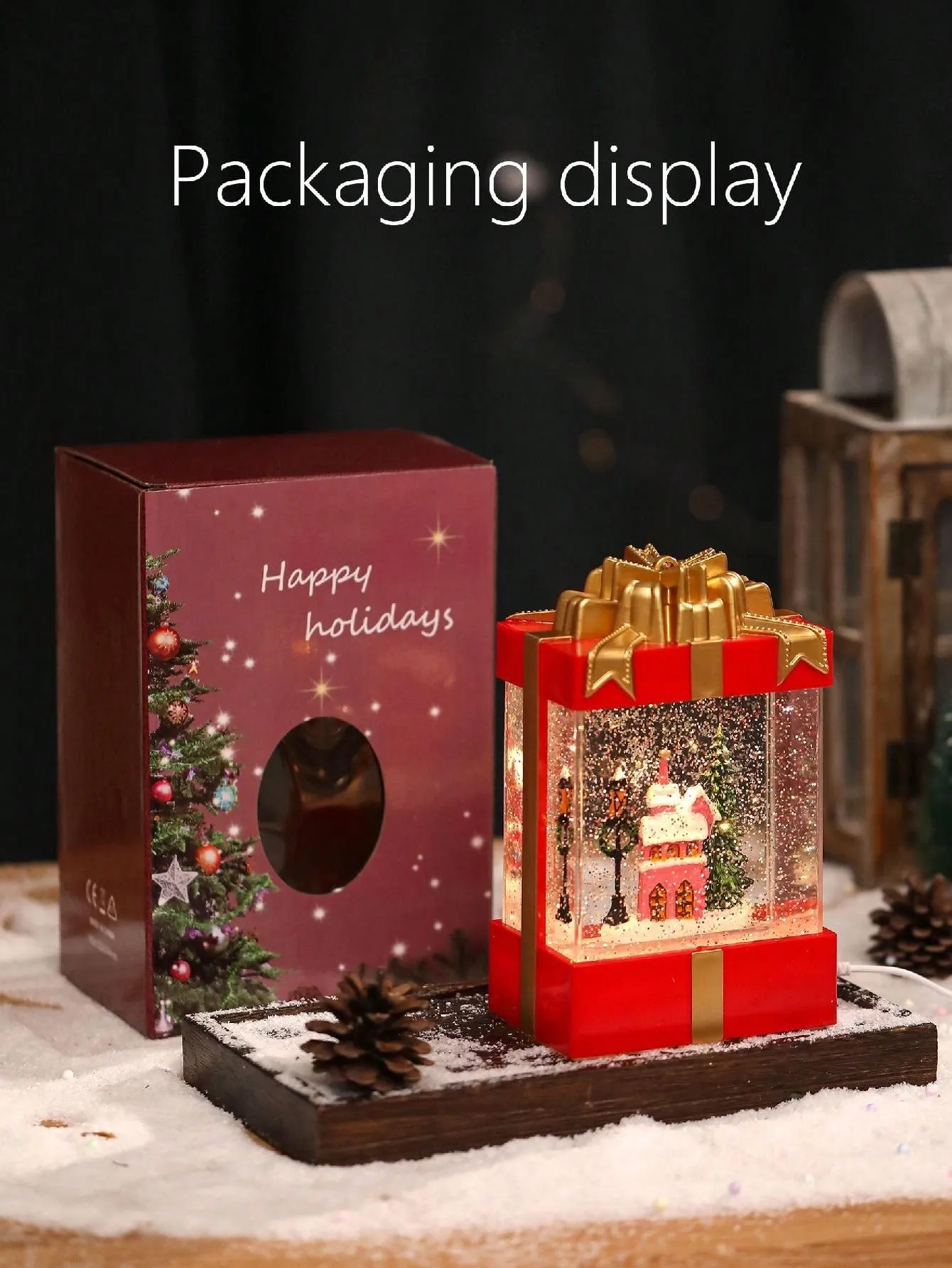 Christmas snow globes| PEIDUO Christmas Snow Globes Santa Clau