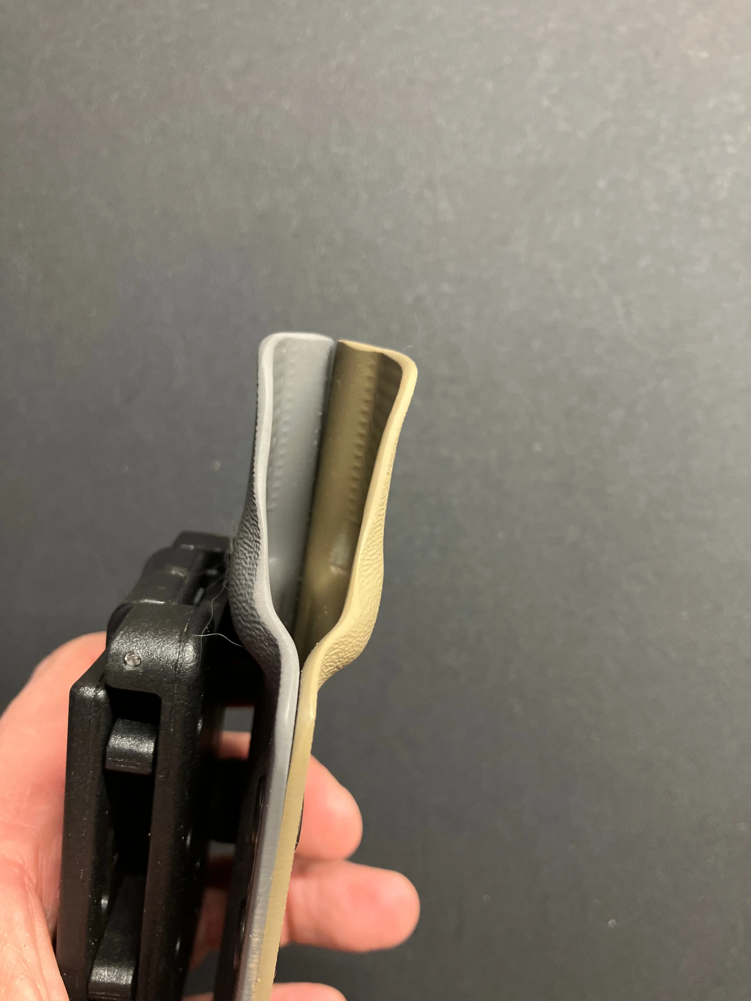 Cold Steel SRK Compact in SK5 w/ OD Green Handle   FDE/Wolf Gray Custom Sheath