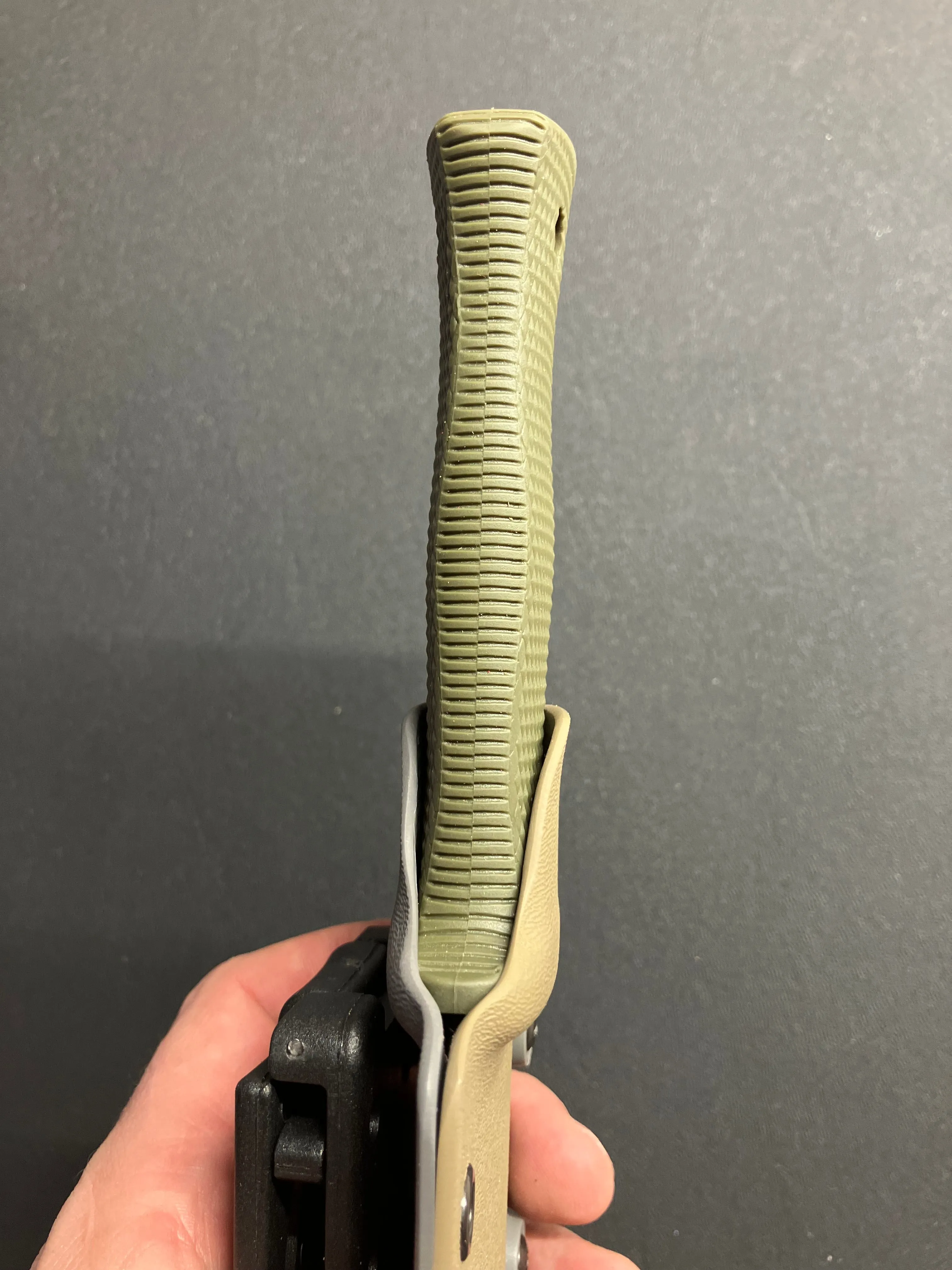 Cold Steel SRK Compact in SK5 w/ OD Green Handle   FDE/Wolf Gray Custom Sheath
