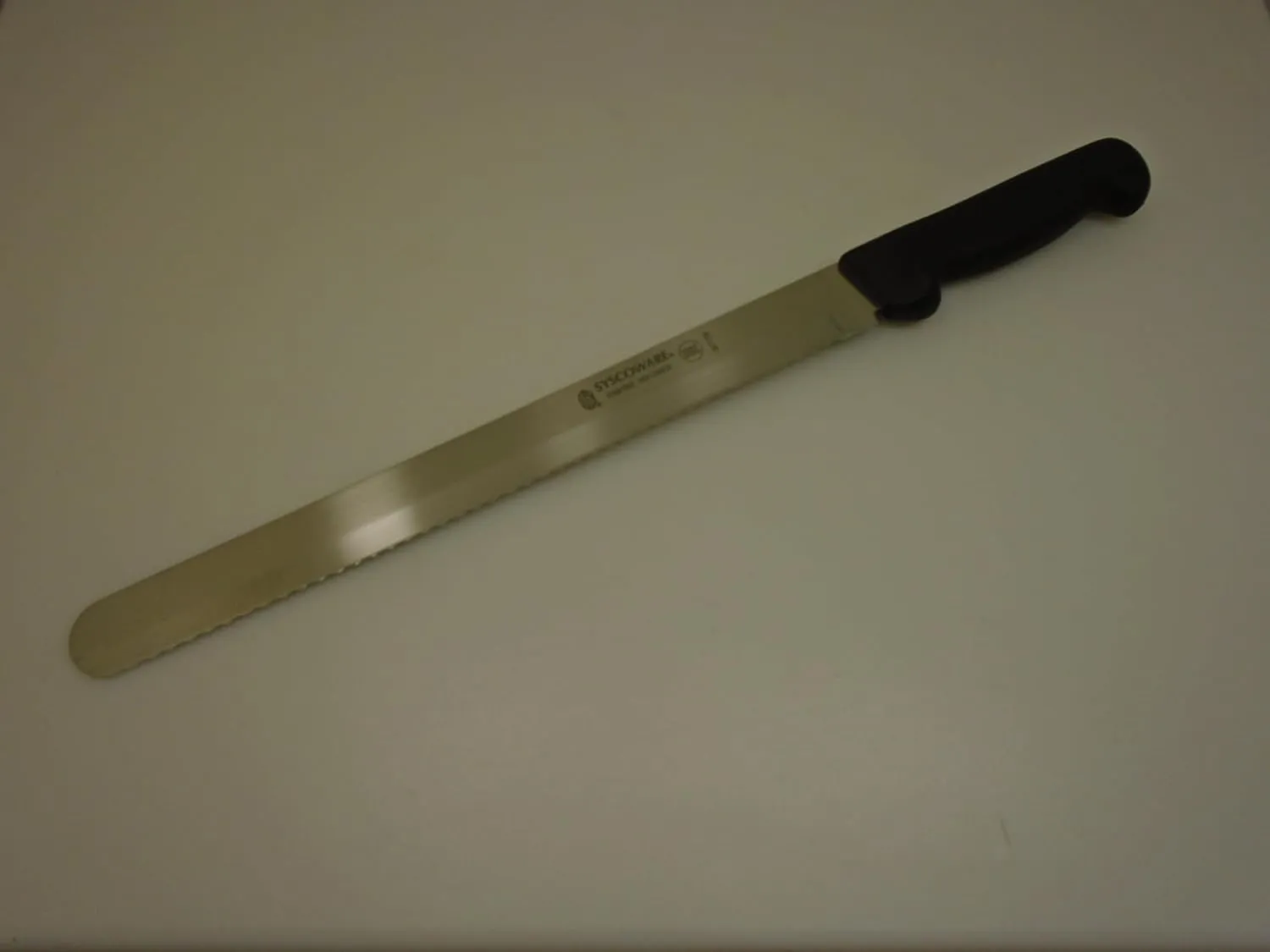 Commercial Brand 12 inch Semi Flex Scalloped Edge Slicer Knife Stainless Restaurant Grade P94805
