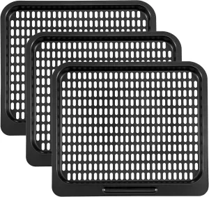 Cooking Tray for Instant Vortex Plus 10 Quart Air Fryer,3 Pcs Replacement Parts for Innsky 10.6 Qt Oven,Nonstic Cooking Rack,Air Fryer Replacement Parts and Accessories