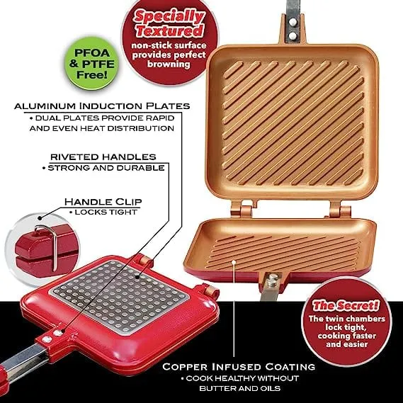 Copper-Infused Sandwich & Panini Press