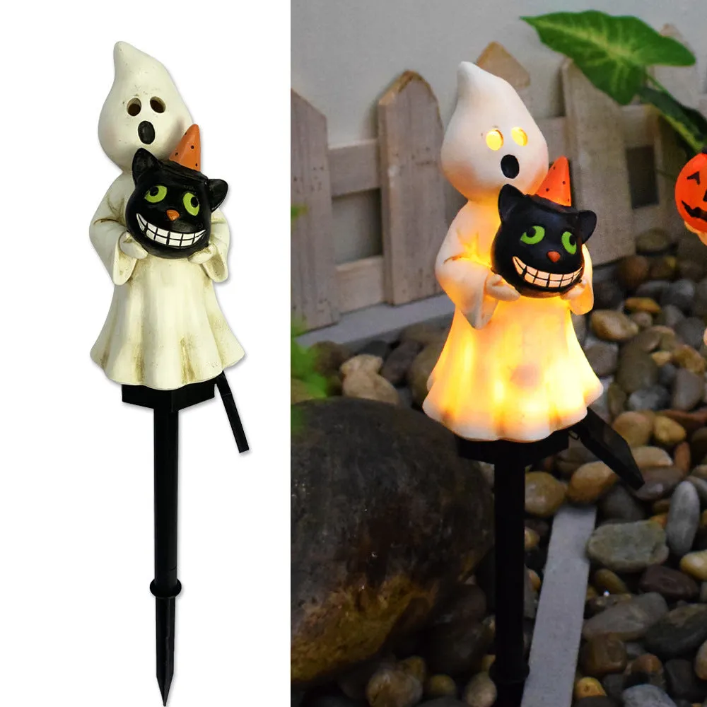 Creative Solar Outdoor Garden Halloween Pumpkin Lantern Resin Handicrafts