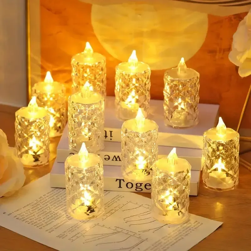 🔥Crystal Flameless Candle Light🎁