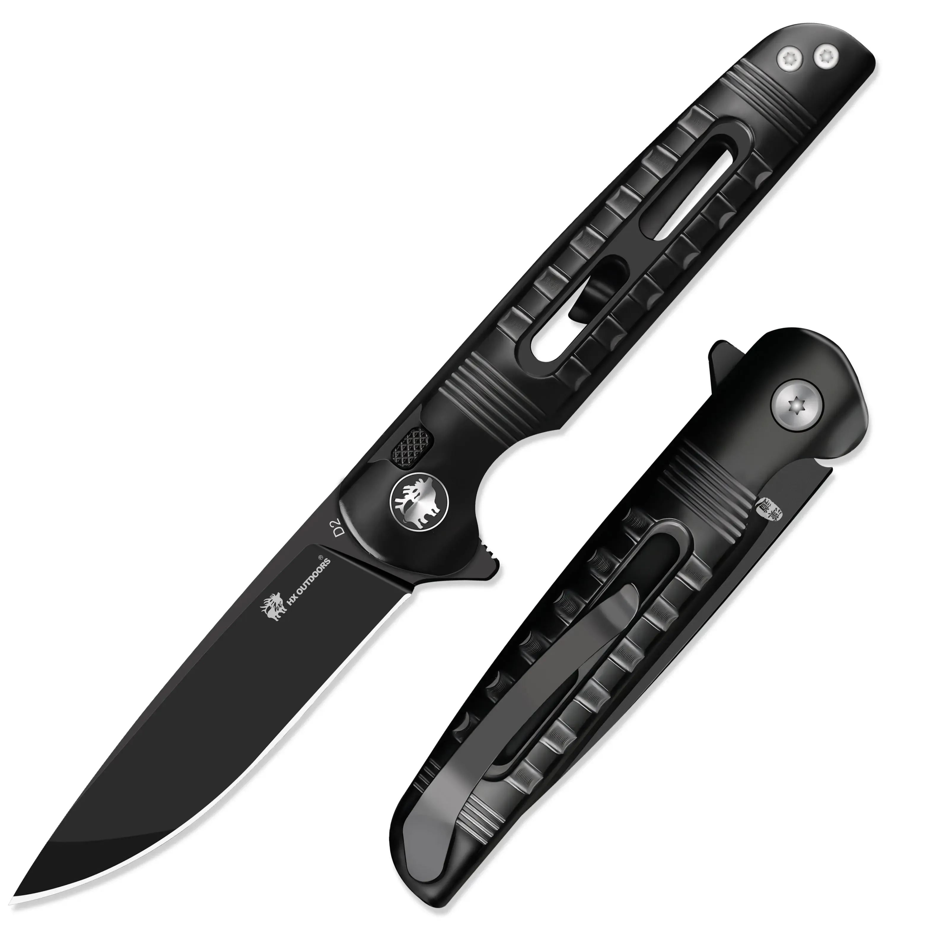 DARK MASTER | BUTTON LOCK | D2 | BLACK TITANIUM | ZD-112A