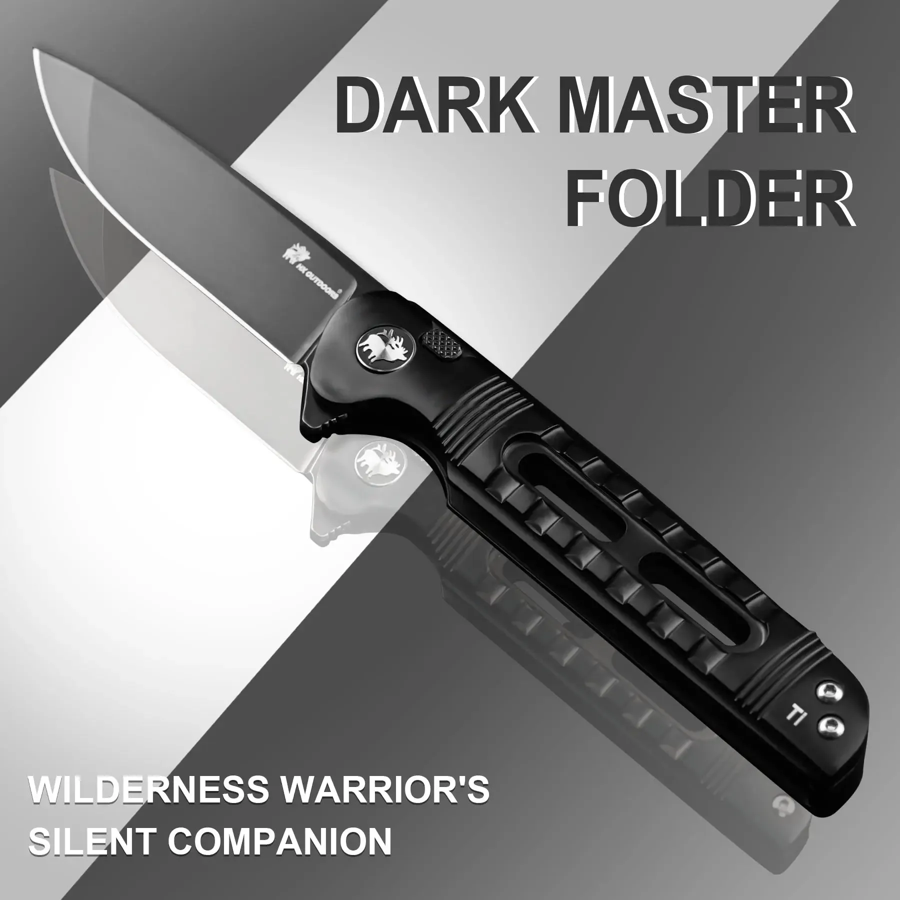 DARK MASTER | BUTTON LOCK | D2 | BLACK TITANIUM | ZD-112A