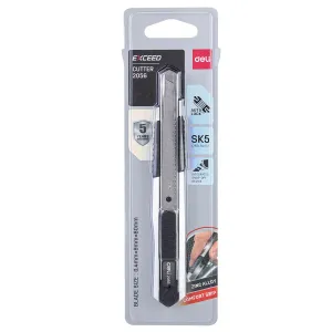 Deli E2056 Heavy Duty Utility Knife Paper Cutter 9mm [IP][1Pc]