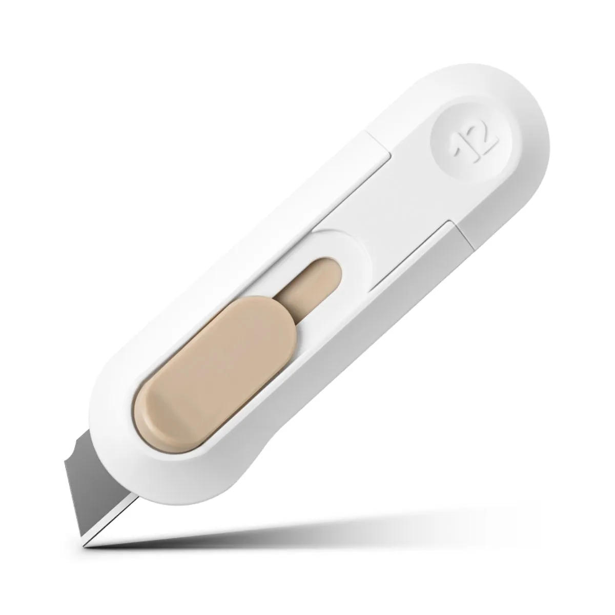 DELI NUSIGN MINI CUTTER 8*2.5CM WHITE NS065