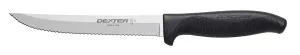 Dexter-Russell 6" Scalloped Utility Knife, Black