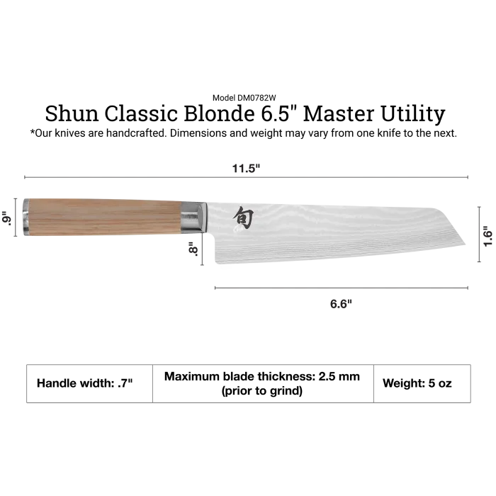 DM0782W Classic Blonde 6.5" Master Utility Knife