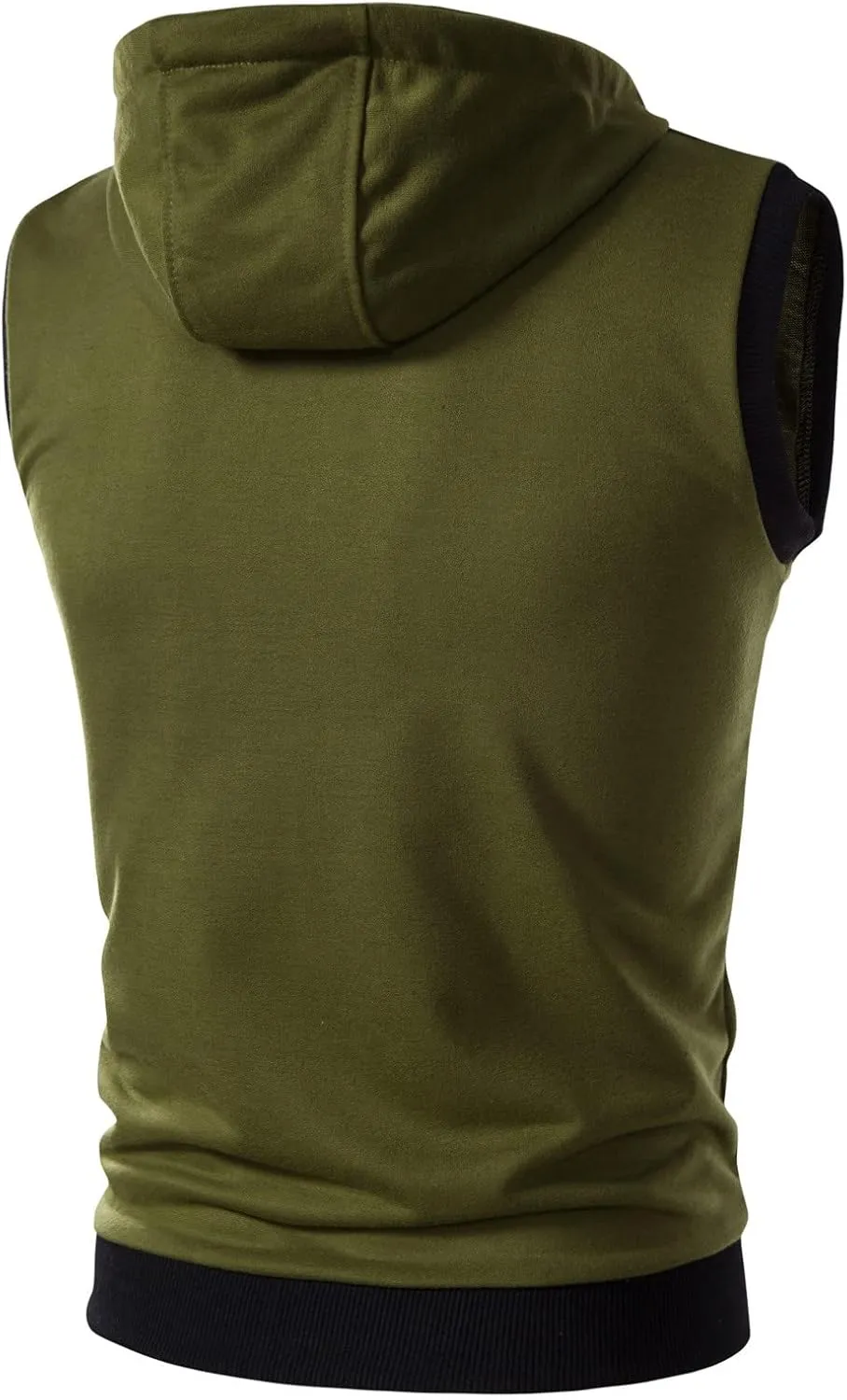 Down Vest Men with Pocket Cardigan Collar High Men's Zip Vest Men's Coats Jackets Fleece Jacket Men Mens Vest Black