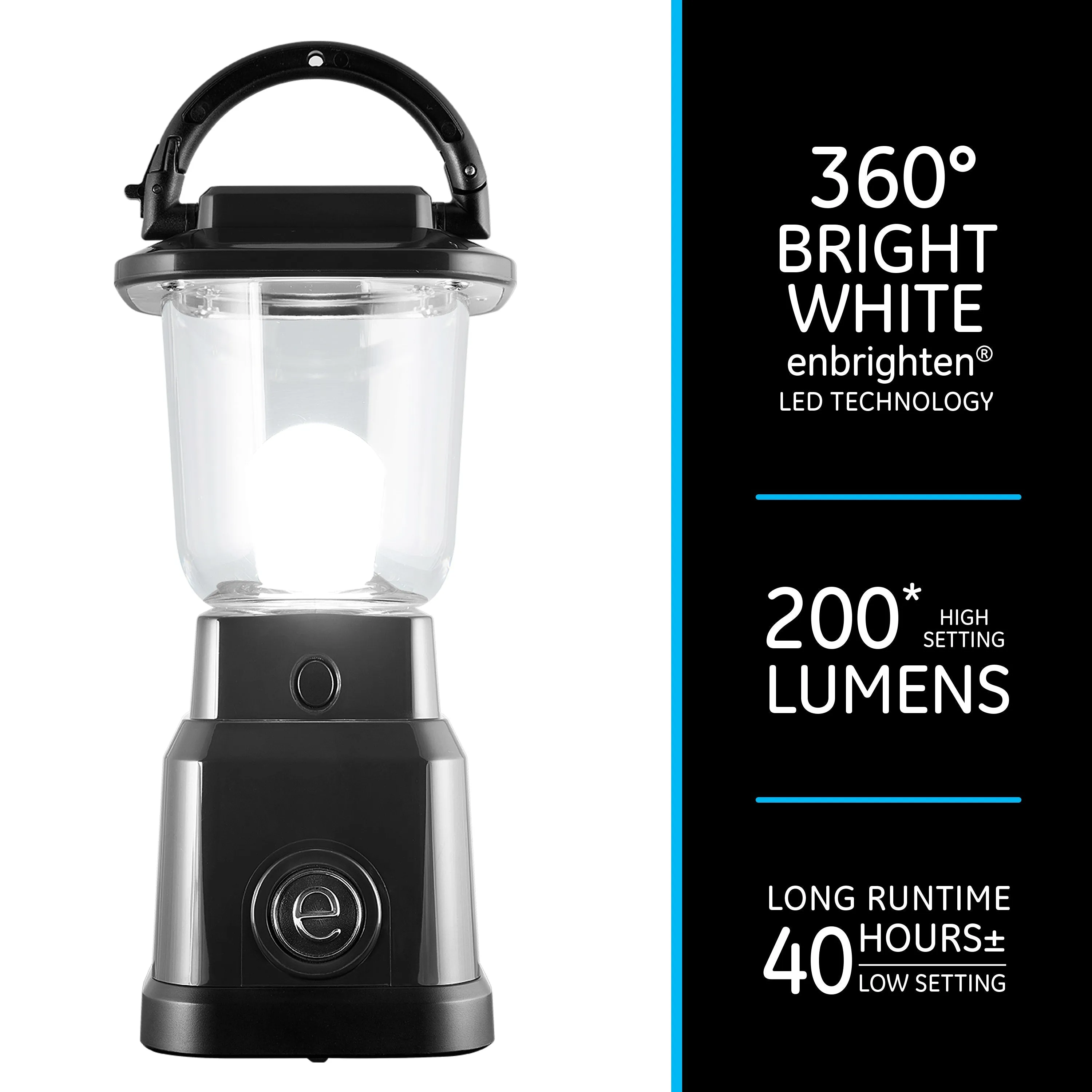 Enbrighten Mini Lantern, Black