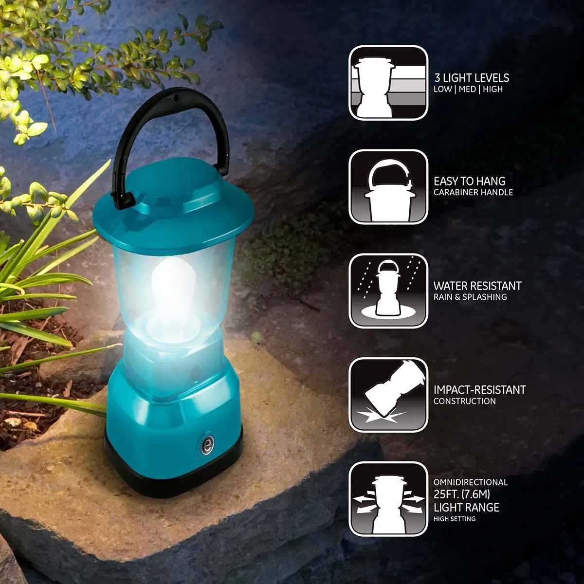 Enbrighten Mini Lantern, Teal