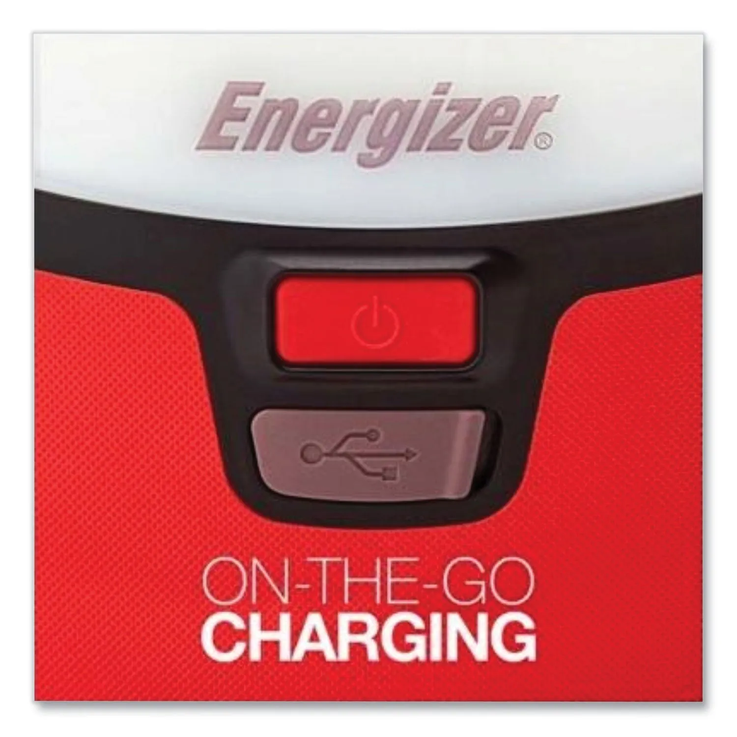 Energizer® Vision LED USB Lantern, 4 D Batteries (Sold Separately), Red/White