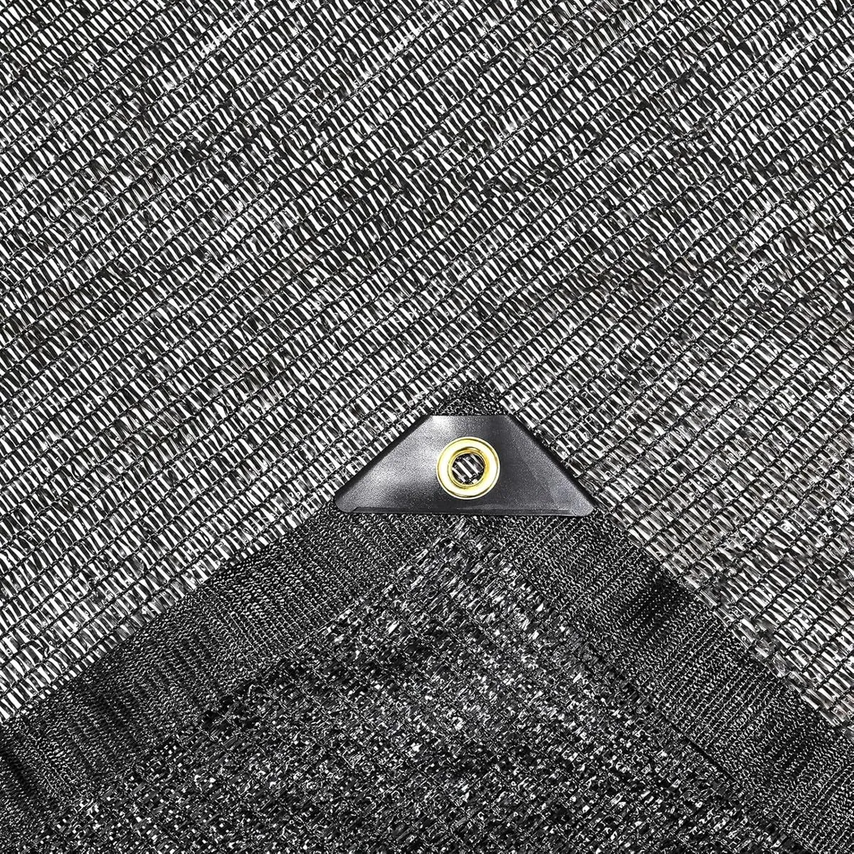 e.share 40%-50% Shade Cloth for Garden, 10 Ft X 14 Ft Sun Shades Outdoor Patio with Grommets for Plant Covers,Porch Screen,Pergola Shade Cover,Greenhouse,Black