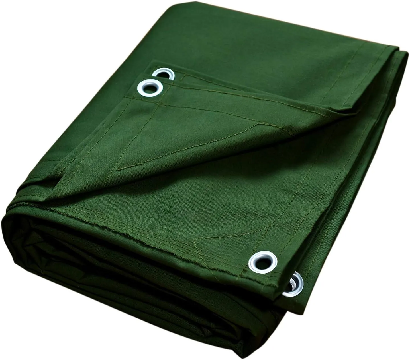 F&J Outdoors Canvas Tarps Truck Tarp Water Resistant UV Resistant 10 OZ Heavy Duty Tarpaulin Cover for Car Boat Camping Firewood Woodpile, 6x8 Feet