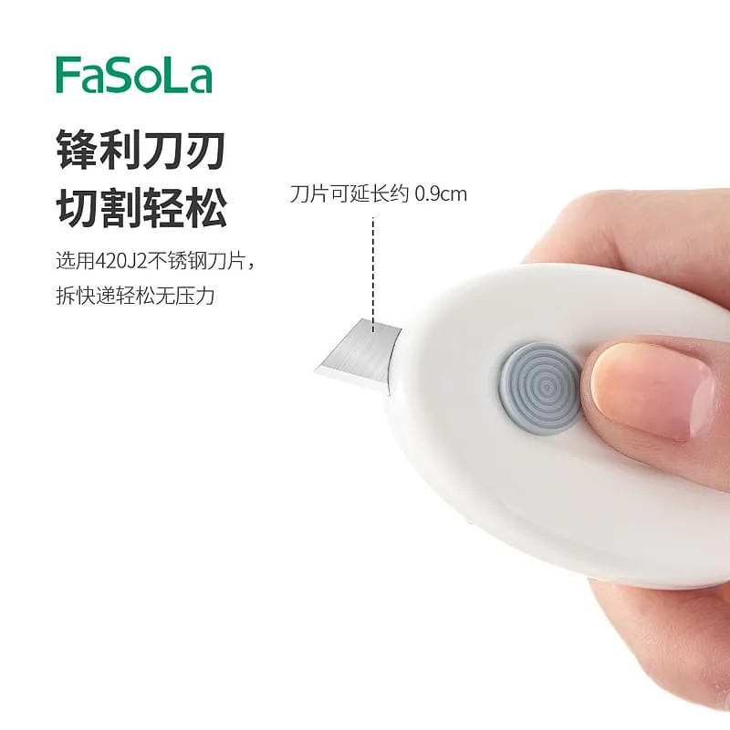 FaSoLa Mini Portable Magnetic Utility Knife - Blue Cloud Shape, 6.1*4.1cm