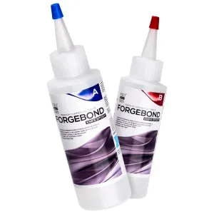 Forge Bond Knife Handle Epoxy Resin Adhesive - 8 Ounce Kit - from Superclear® Perfect for Full or Hidden Tang Applications, Flexible & Rigid Epoxy Glue, High Impact & Fracture Resistant Knife Epoxy