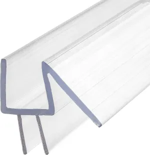 Frameless Shower Door Bottom Seal Sweep 39inches Long for 3/8 inches Glass - Made in The USA - Stop Leaks and Water Coming Out of Shower