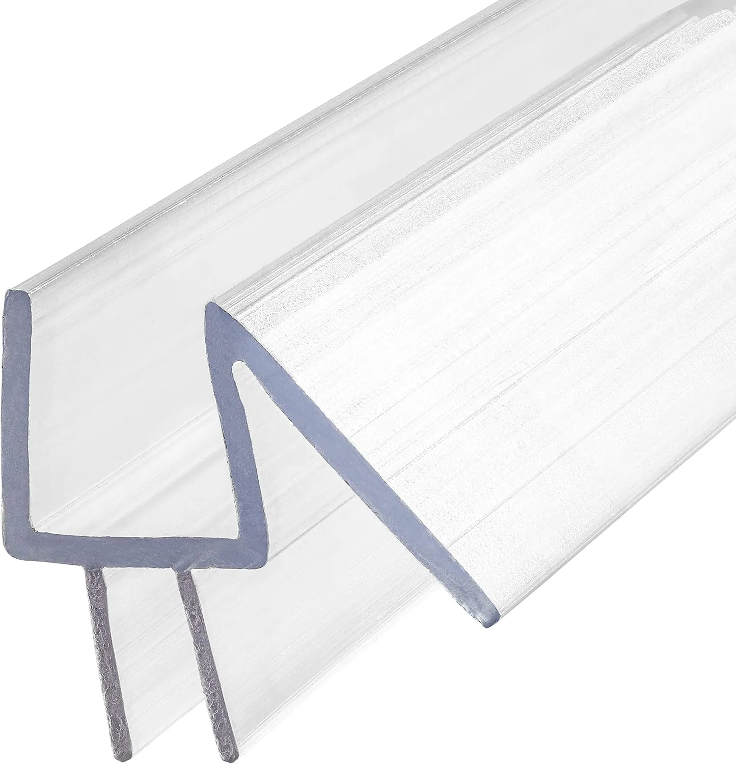 Frameless Shower Door Bottom Seal Sweep 39inches Long for 3/8 inches Glass - Made in The USA - Stop Leaks and Water Coming Out of Shower