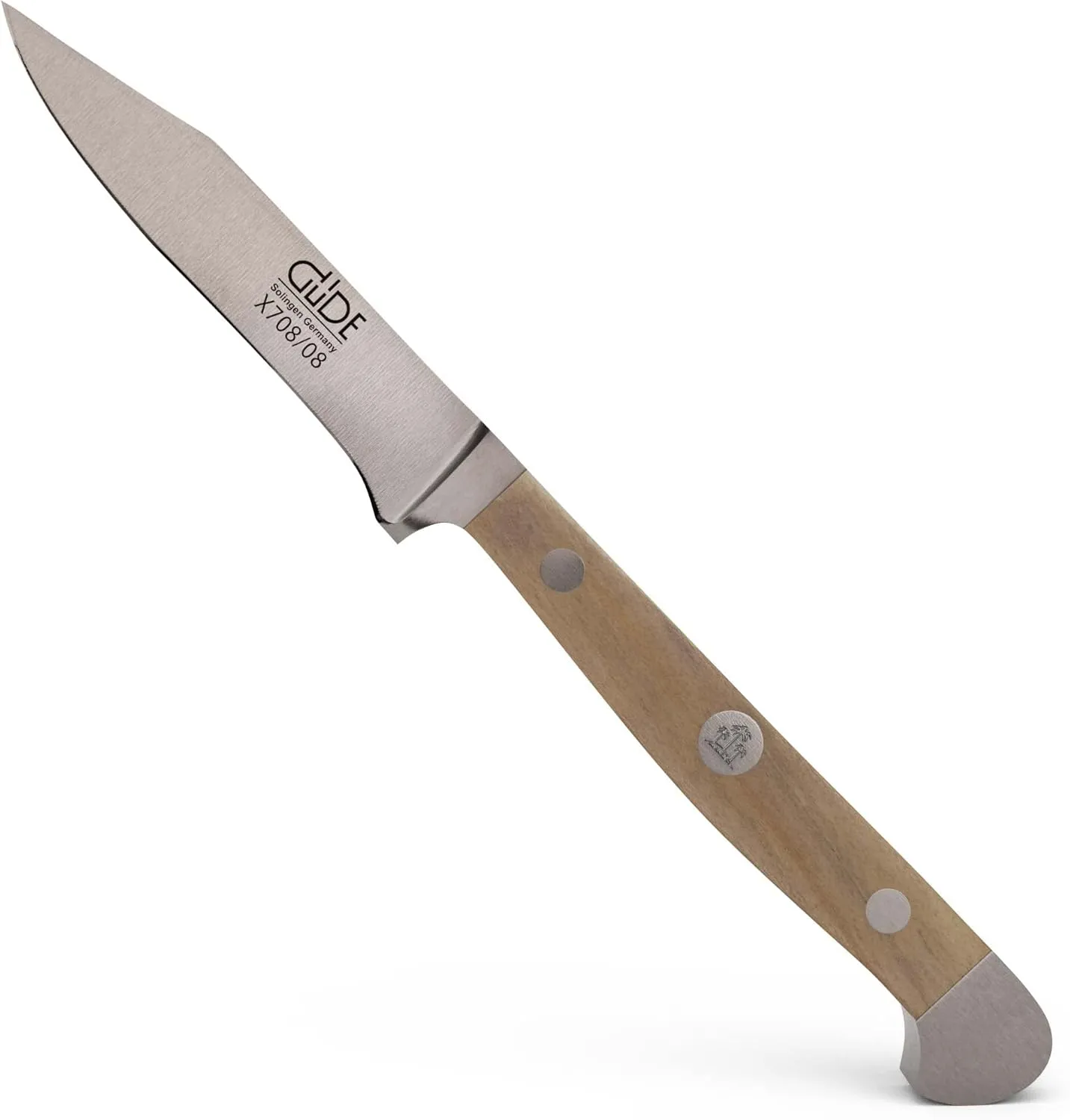 Güde Alpha Olive Series Hand Forged/Sharpened Utility Paring Knife, 3-in - Ice Hardened Steel - Made in Solingen, Germany Since 1910
