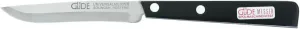 Güde Universal Knife Series Hand Forged Utility Serrated Knife With Black/White Hostaform Handle 4-In, Made in Solingen, Germany Since 1910