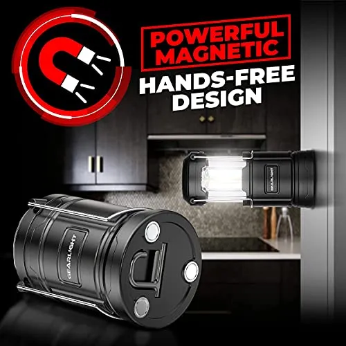 GearLight Camping Lantern - 2 Portable, LED Battery Powered Lamp