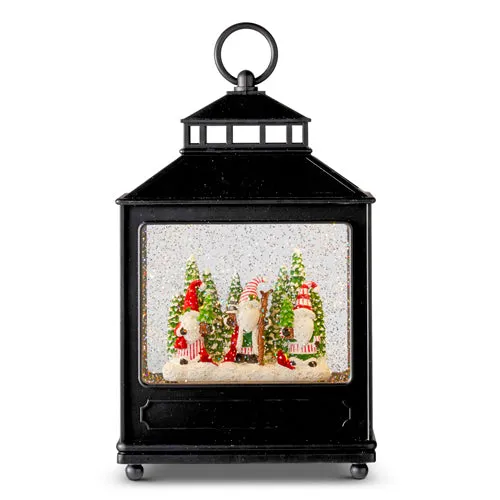 Gnomes in Forest Lighted Water Lantern
